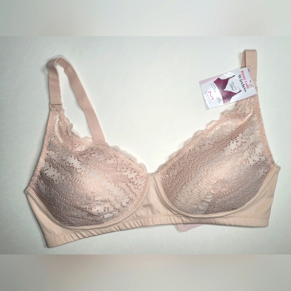 Maidenform Blush Lace Underwire Bra Full Coverage - Picture 7 of 11